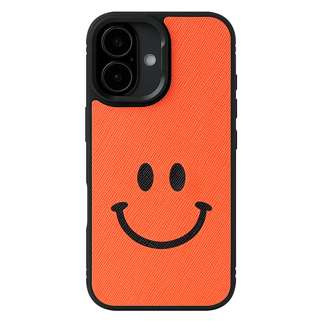 iPhone 17 ケース MagSafe対応 本革 スマイリーフェイス スマイル