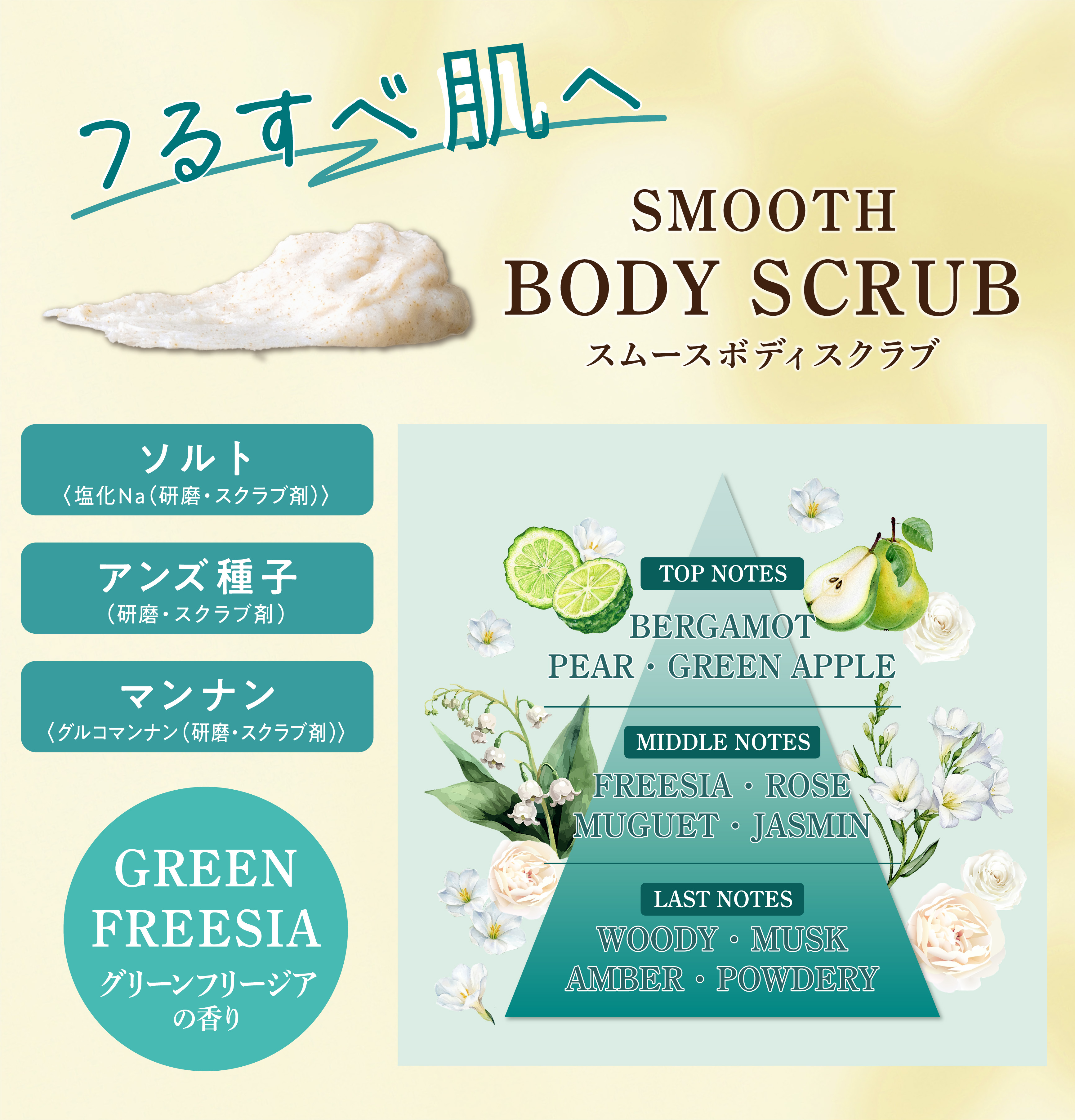 byTREES バイツリーズ スムースボディスクラブ マシュマロボディ