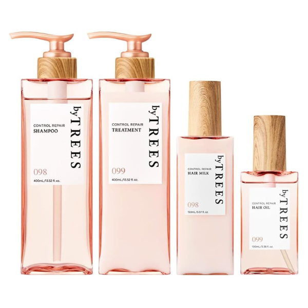 byTREES シャンプー トリートメント ヘアオイル ヘアミルク 4点セット