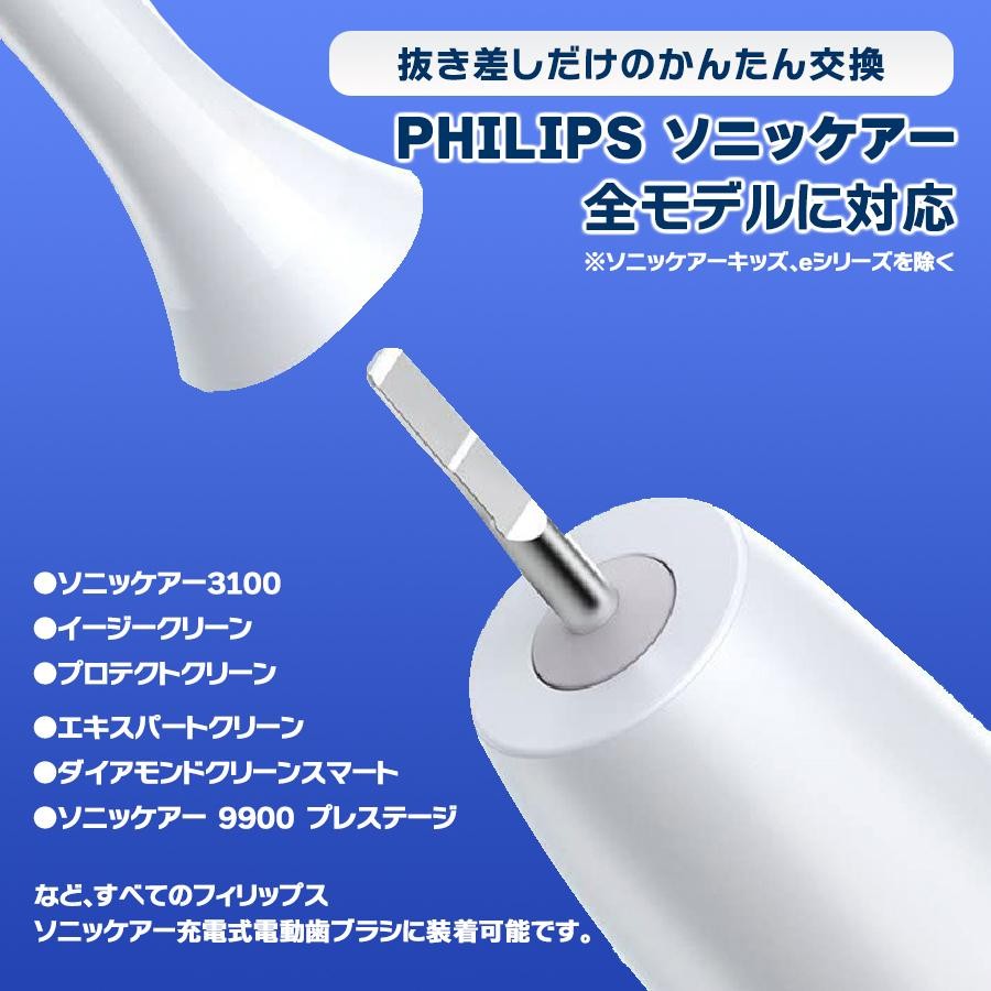 フィリップス ソニッケアー 替えブラシ HX9004 4本 歯間 sonicare 互換 