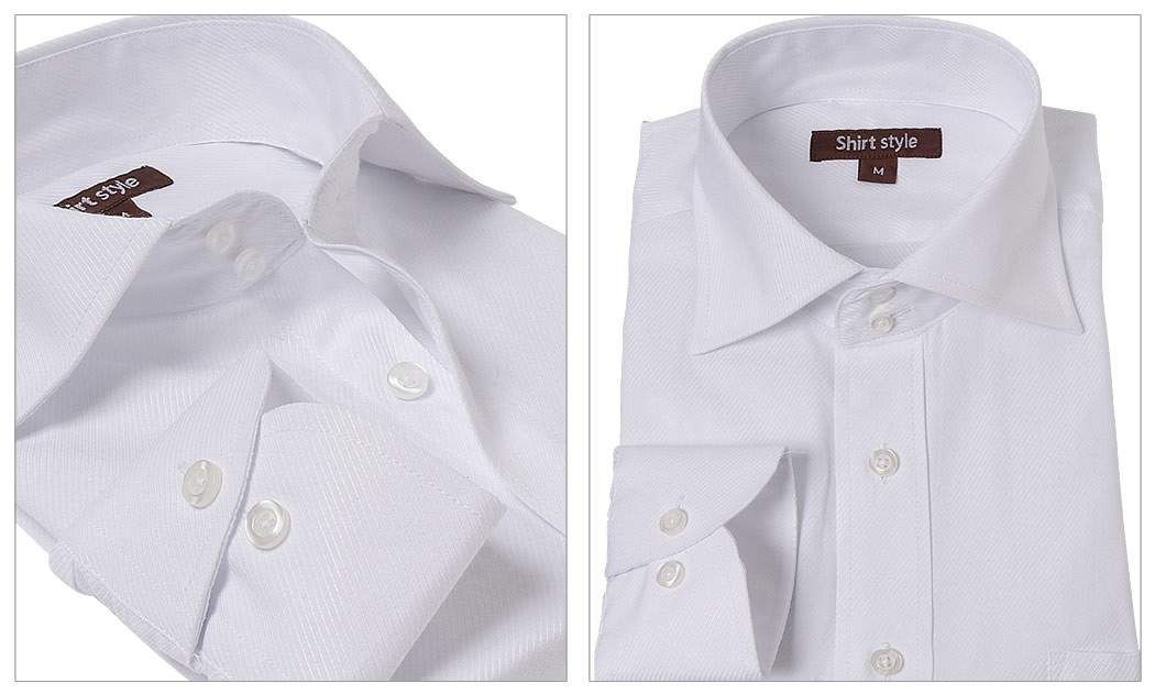 ワイシャツ メンズ 白 おしゃれ 長袖 ワイドカラー スリム ノーネクタイ ビジネス シャツ ドレスシャツ Yシャツ 結婚式 Ysh 1 097 ワイシャツ通販 シャツスタイル 通販 Yahoo ショッピング