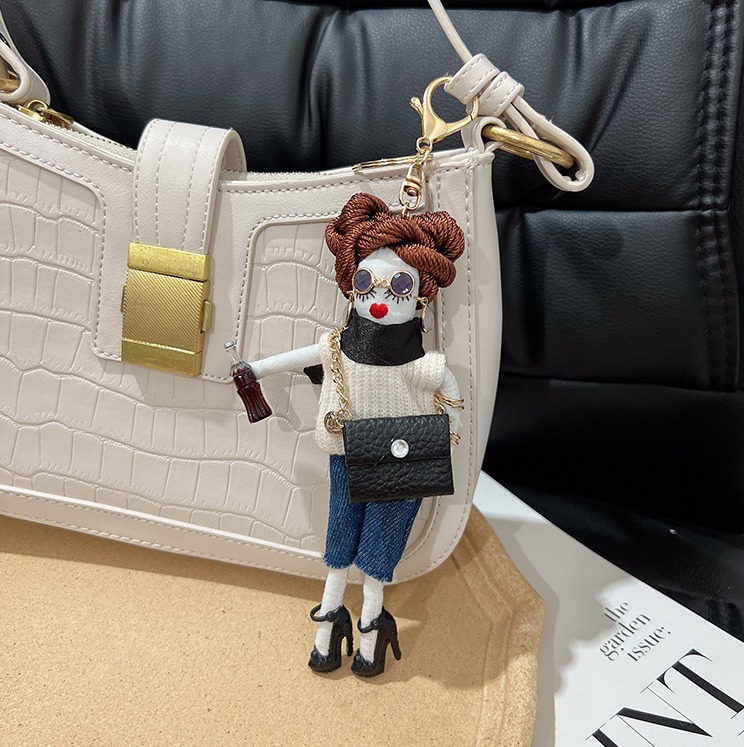 メール便発送] レディードールチャーム キーホルダー チャーム
