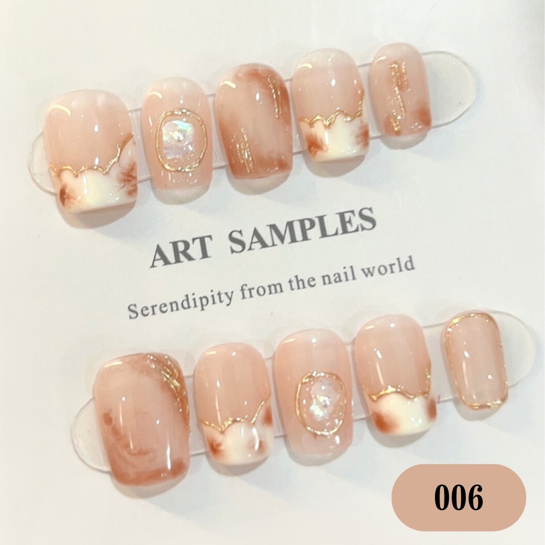 ジェルネイル ぷっくり ネイルチップ 3D ハンド用 ショート フレンチ