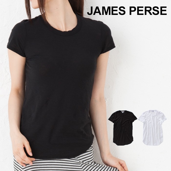 ジェームスパース レディース Tシャツ uネック JAMES PERSE クルー