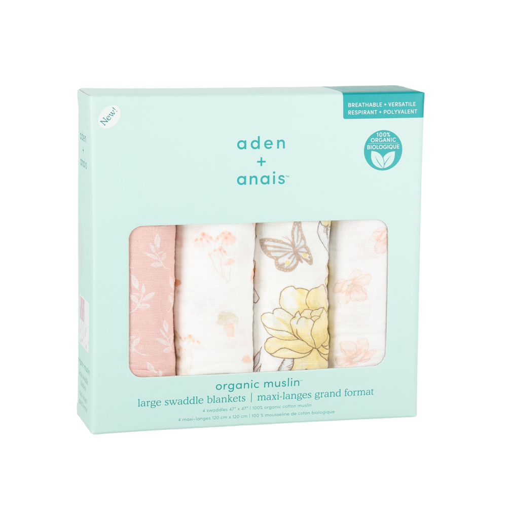 エイデンアンドアネイ おくるみ 4枚セット ブランケット バスタオル 出産祝い ギフト 送料無料 Aden+Anais｜beautyholic｜20