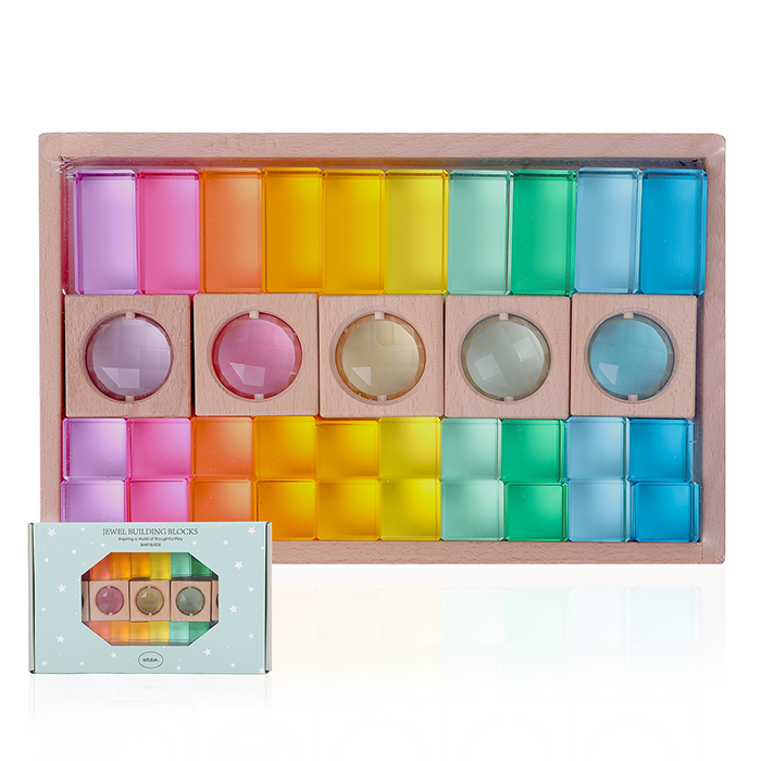 ジュエル積み木 35ピース ジュエル積み木 35ピース アクリルキューブ