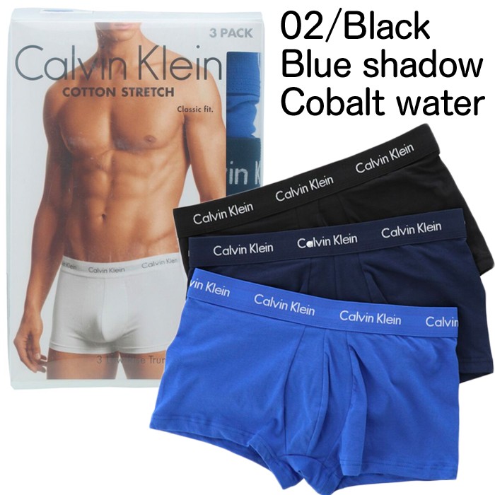 カルバンクライン ボクサーパンツ 3枚 Calvin Klein ブラック グレー ショートレッグボクサーブリーフ Mens Cotton
