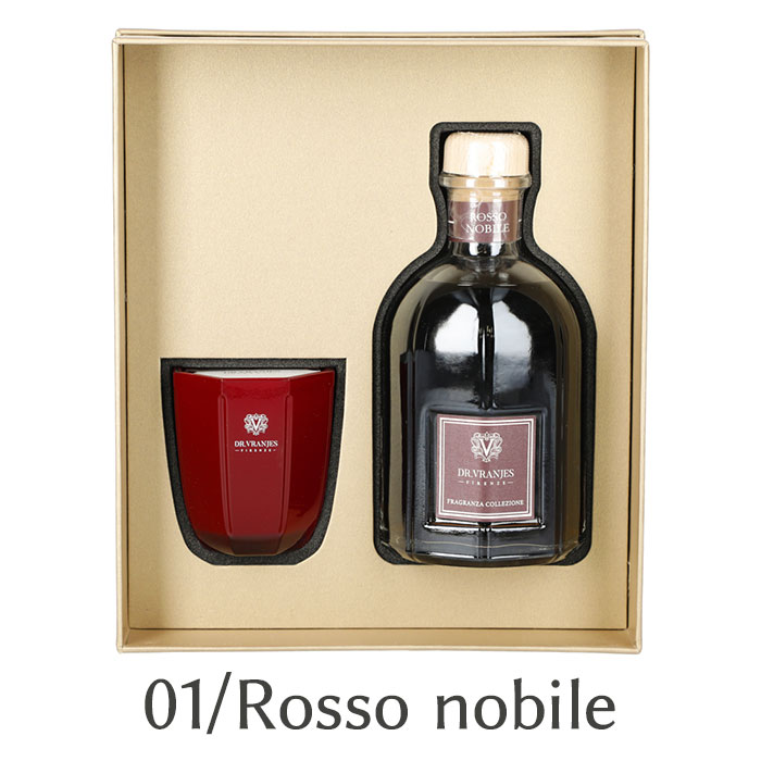 ドットール・ヴラニエス ロッソノービレ ギフトボックス ディフューザー キャンドル Dr. Vranjes Rosso Nobile gift box Kit 250｜beautyholic｜02