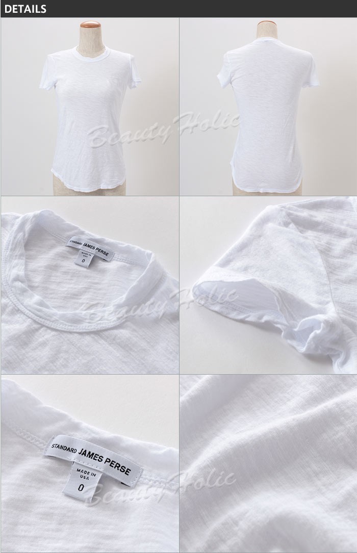 【並行輸入品】ジェームスパース レディース Tシャツ uネック JAMES PERSE  クルーネック  WUA3037 メール便 JAMES PERSE 【並行輸入品】ジェームスパース レディース T