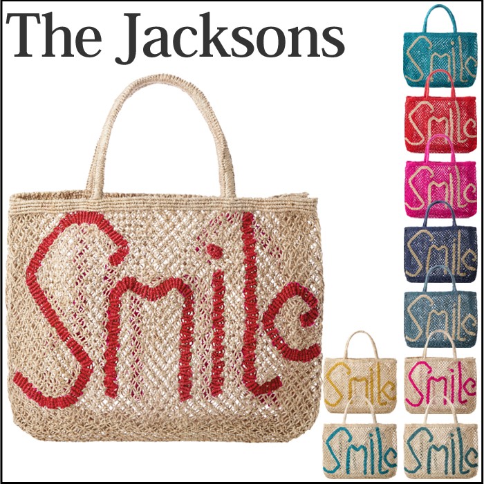 ジャクソンズ バッグ カゴバッグ トートバッグ A4サイズ ジュートバッグ The Jacksons Small size SMILE