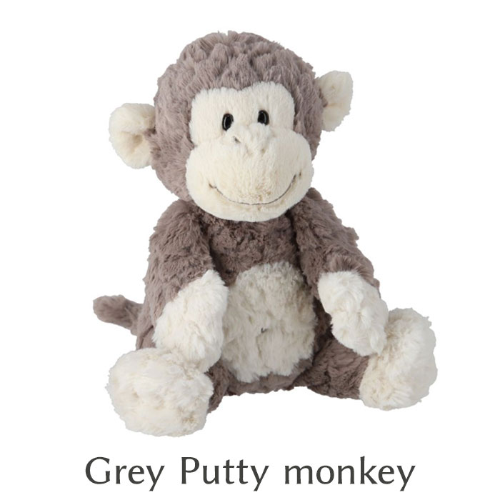 メリーマイヤー ぬいぐるみ Mary Meyer Grey Putty monkey さる