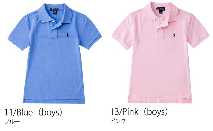 POLO ポロ ラルフローレン ポロシャツ ピンク 半袖 襟 ロゴ Sサイズ