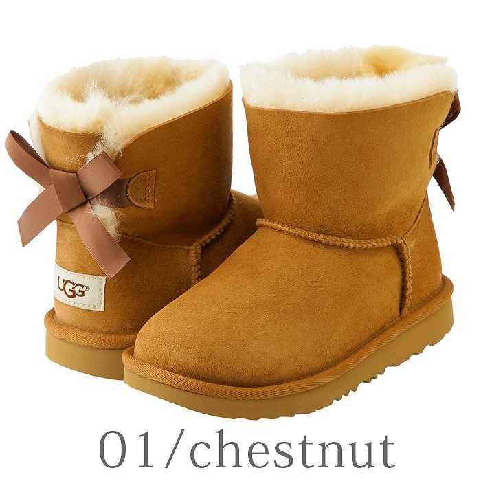 アグ/UGG キッズ ムートン ブーツ ミニベイリーボウII : ugg-1017397k