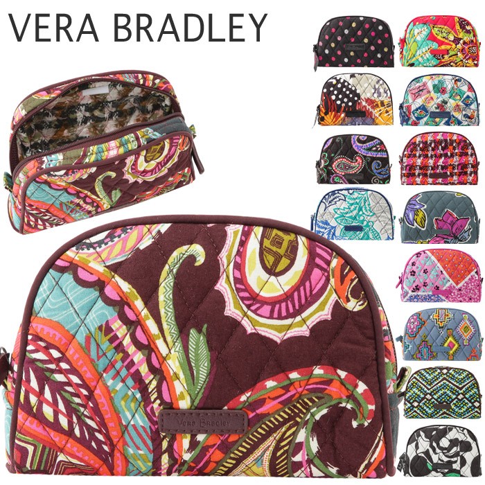 ベラブラッドリー ポーチ ご予約品 Verabradley 化粧ポーチ スモールジップコスメポーチ メール便 小物入れ