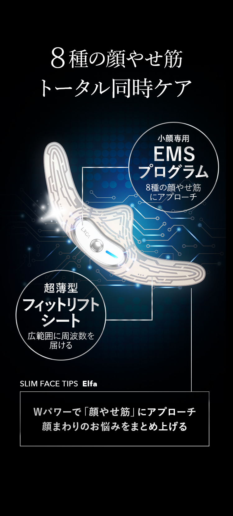 LUXCEAR（ルクセア） 【交換用シート】小顔専用美顔器 Elfa エルファ