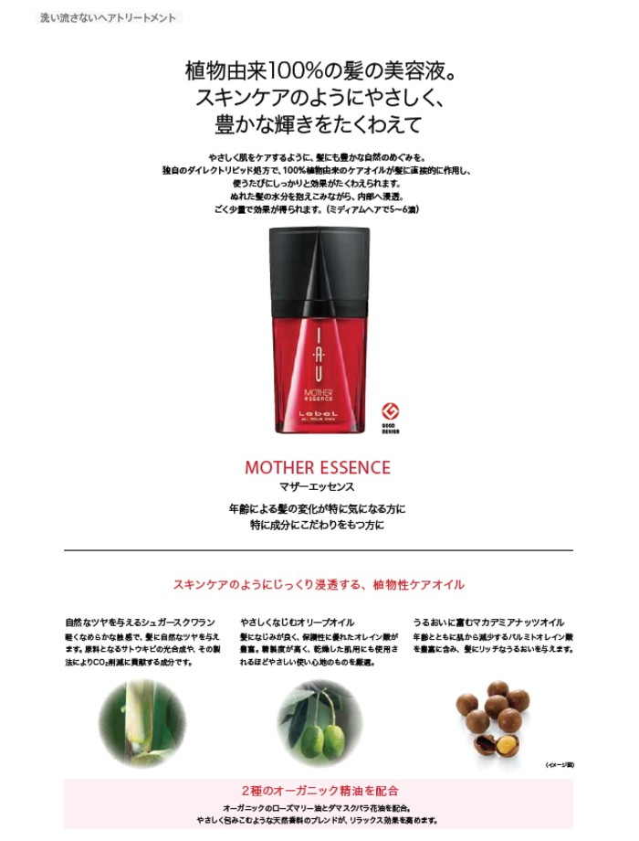 IAU（ルベル） ルベル イオ エッセンス モイスト 100ml ヘアミルク