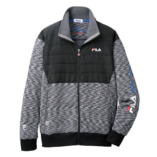 ジャンパー ブルゾン メンズ シニア  秋冬 FILA キルト切替ストレッチ軽量ブルゾン 全2色 上...