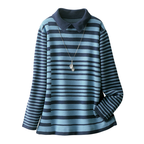 縞模様 セーターの商品一覧 通販 - Yahoo!ショッピング