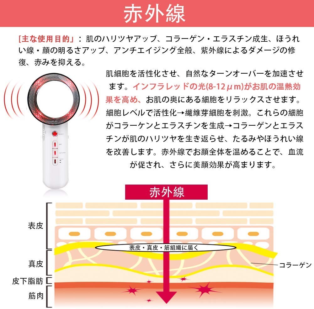 最終特価】 超音波美顔器 ダイエットキャビテーション ボディケア マッサージ器 ボディメイク EMSマシン脂肪除去 赤外線 全身エステ可能 痩身マシン  :HU-UL011:GERBERAMINT - 通販 - Yahoo!ショッピング