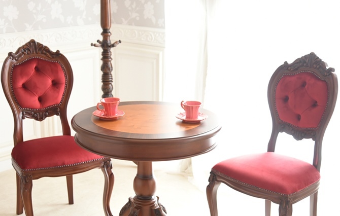 △予約△ ダイニングテーブルセット 2人 丸テーブル 70cm カフェ