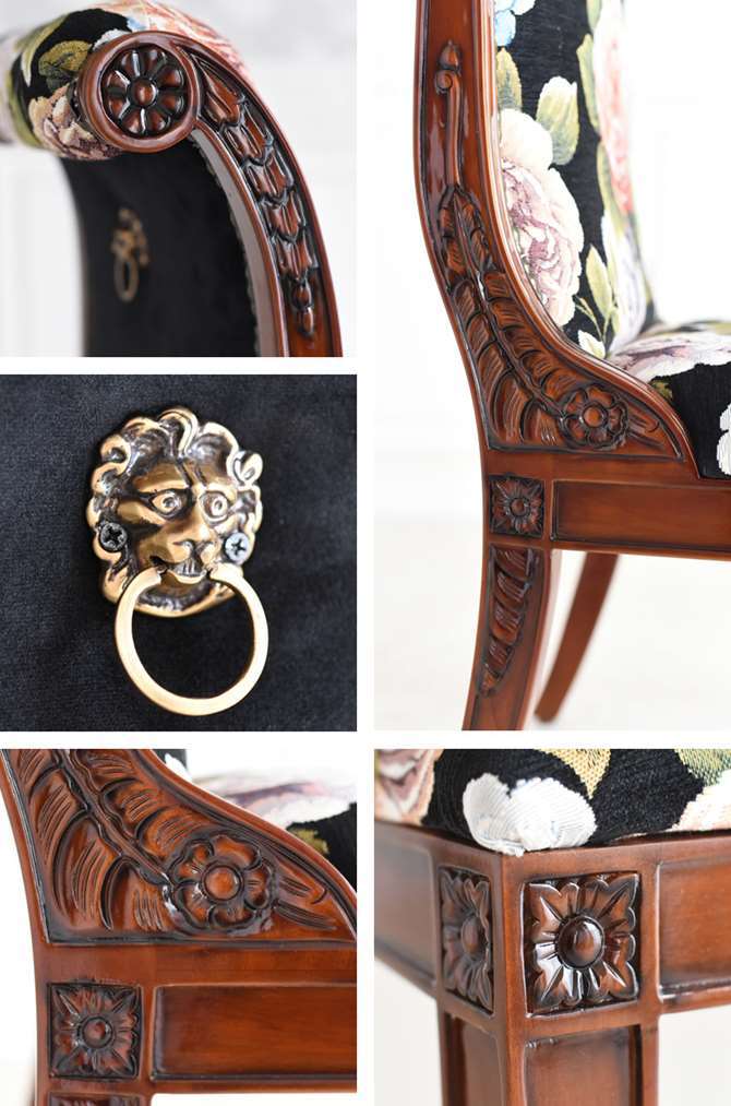 アンティークROSEゴブランチェアーDC チェア 椅子 イス ダイニング