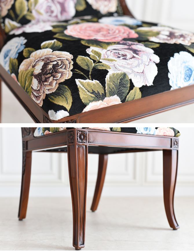 アンティークROSEゴブランチェアーDC チェア 椅子 イス ダイニング