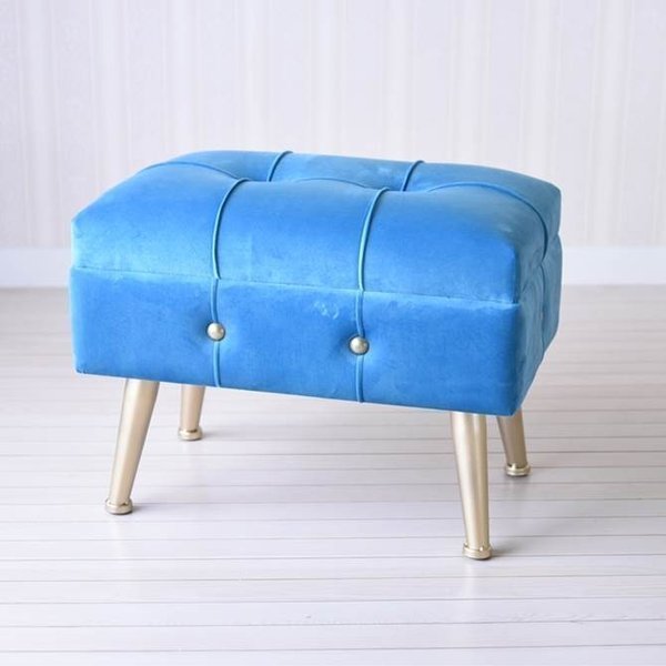 ♡e様限定♡ロココスツール♡ ロココ調 スツール オットマン S ホワイトxグレイッシュ 白家具 1160-S