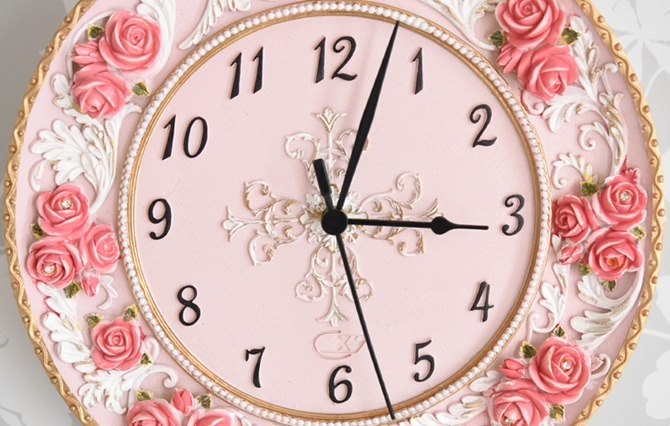 ロココ調 薔薇の壁掛け時計 時計 クロック 壁掛け 振り子時計 文字盤