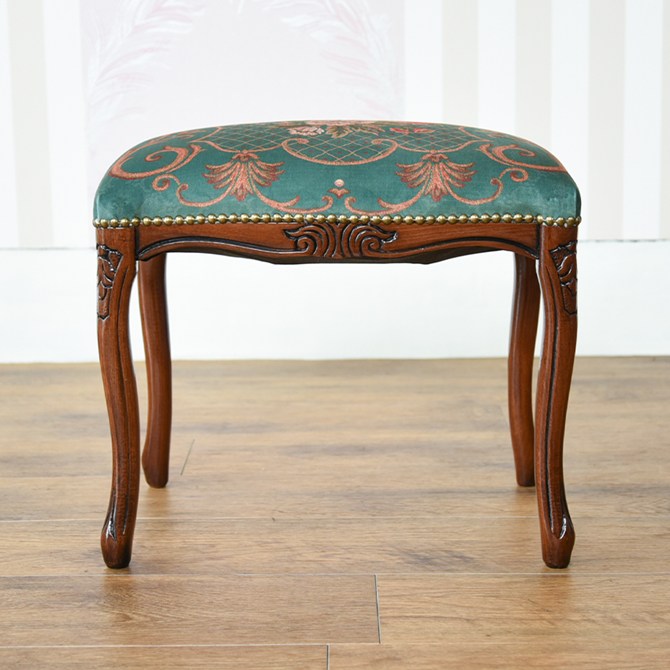 イタリア製 ルネッサンスItalia ドルチェ ローズグリーン・猫脚