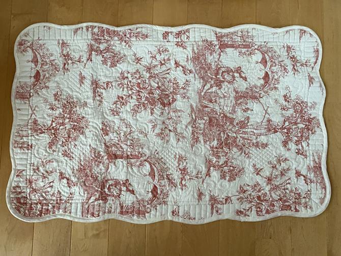 マット キルトマット 50×80cm綿100％ Toile de jouy トワルドジュイリバーシブルマルチキルト MT1 マット 50×80 ヨーロピアン おしゃれ｜bebeimport｜02