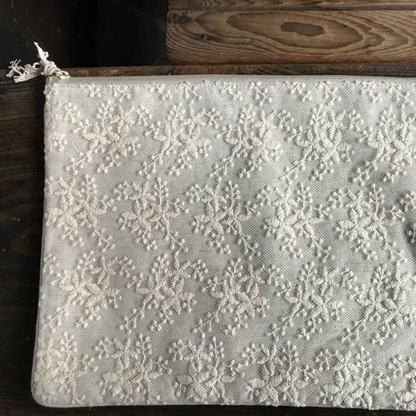 Yahoo! Yahoo!ショッピング(ヤフー ショッピング)cotton flora コットンフローラ Ａ２ フラットポーチＬ ロココ調 Ｒｏｃｏｃｏ アンティーク調 ヨーロピアン クラシック エレガント