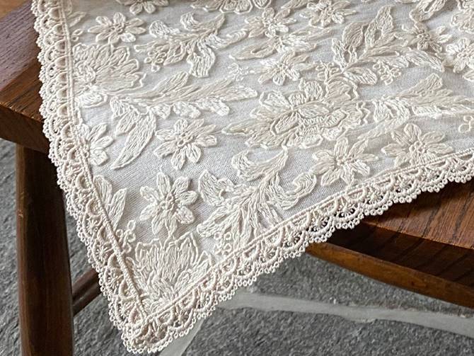 レース テーブルクロス 90×90cm 四角テーブルクロスレース 四角