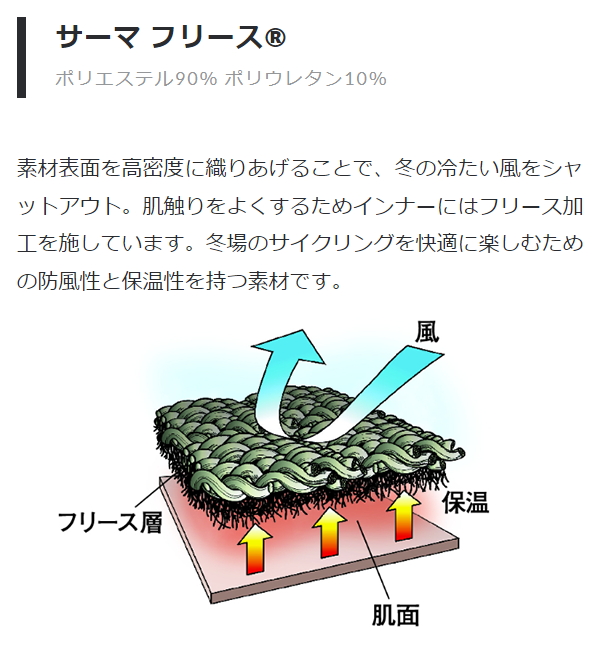 パールイズミ 秋冬 自転車 ウエア