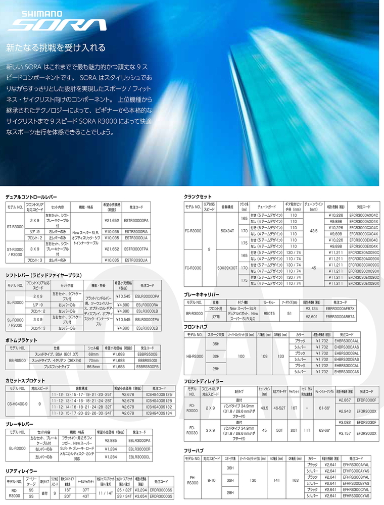 シマノ BL-R3000 左右レバーセット 2.5フィンガー付属/ブラック