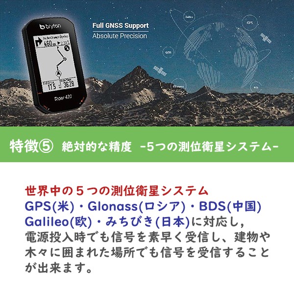 Bryton ブライトン Rider 420E 本体のみ GPS サイクルコンピューター