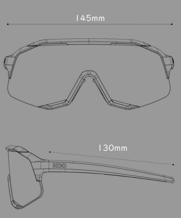 KOO Demos アイウエア 自転車 サングラス ワンピースレンズ KASK