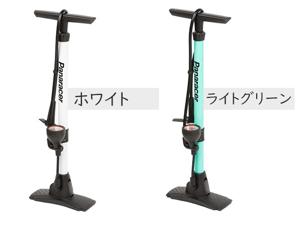 自転車 空気入れ パナレーサー ゲージ付アルミ製フロアポンプ BFP-04AGA3 仏式/米式/英式 1,100kPa 英式クリップ付 ボール浮輪用アダプター