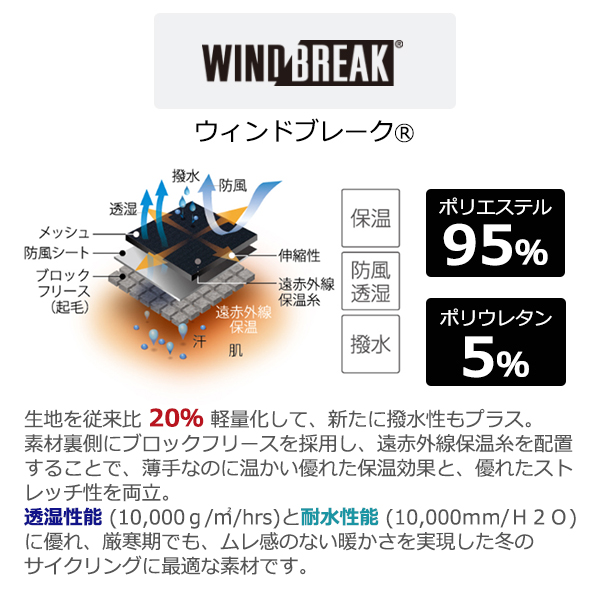 パールイズミ 秋冬 自転車 ウエア