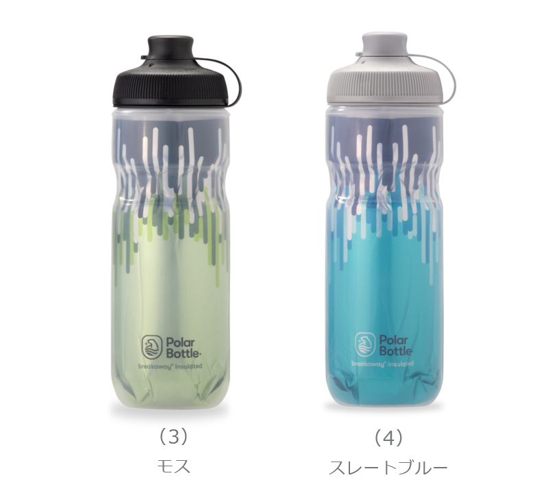 ポーラーボトル ブレークアウェイ マック 20oz 600ml SHATTER / ZIPPER 自転車 ボトル ウォーターボトル polarbottle 保冷ボトル