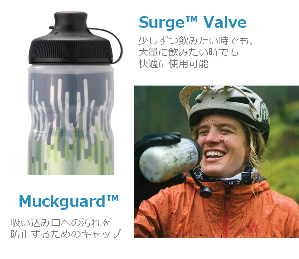 ポーラーボトル ブレークアウェイ マック 24oz 700ml SHATTER / ZIPPER 自転車 ボトル ウォーターボトル polarbottle 保冷ボトル