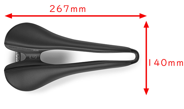 Selle SMP サドル 自転車 SELLE SMP EVO PLUS パッド厚12mm 穴あき
