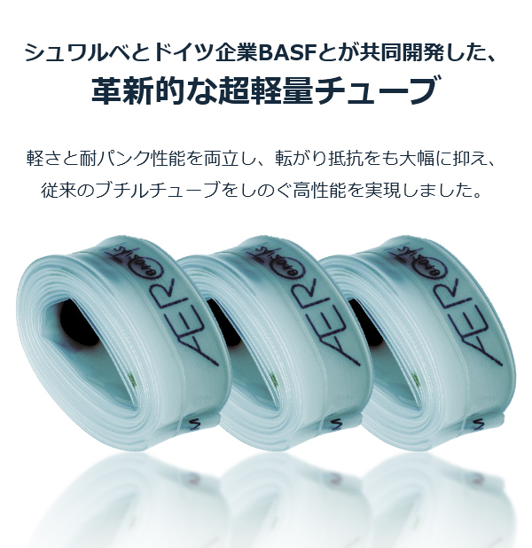 SCHWALBE ( シュワルベ ) チューブ 20E-SV 箱 AEROTHAN