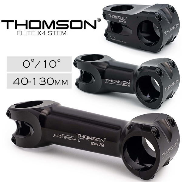 自転車 ステム トムソン THOMSON ELITE X4 STEM ブラック アルミ