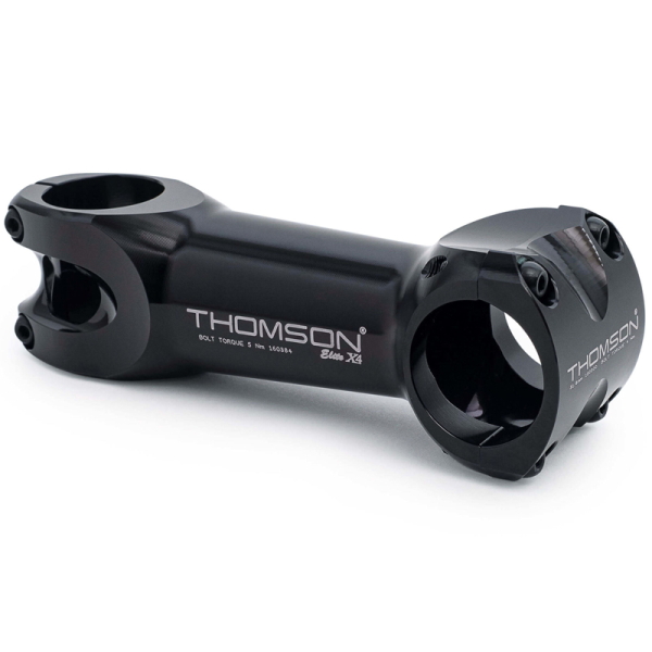 自転車 ステム トムソン THOMSON ELITE X4 STEM ブラック アルミ 31.8mm 0° 10°　40-130mm MTB CXバイク
