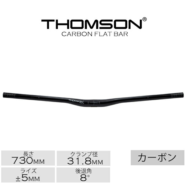 自転車 ハンドル トムソン ライザーバー THOMSON CARBON FLAT BAR