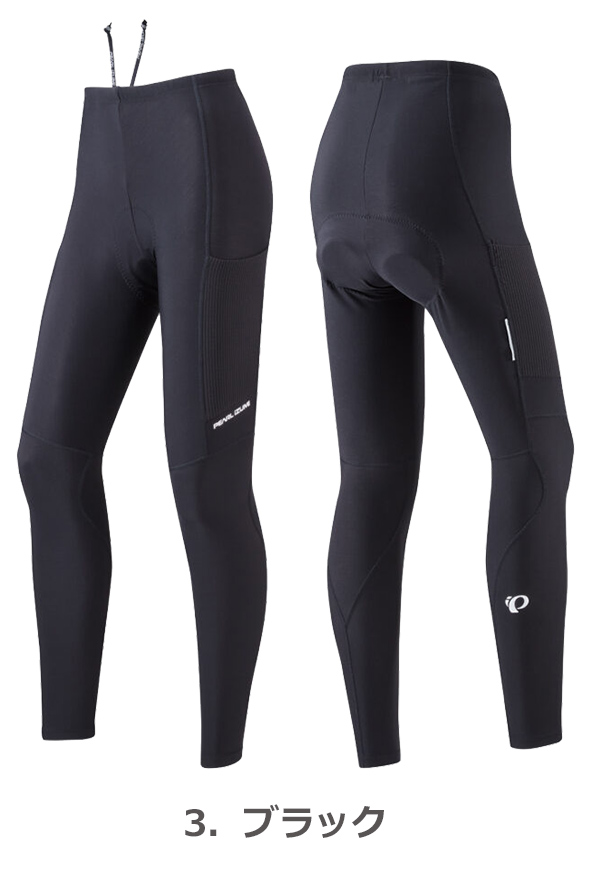 パールイズミタイツ W998-3DX パッド付きブラック XL レディース W998-3DX：ブライト タイツ | パールイズミ（Pearl Izumi） 10℃対応の