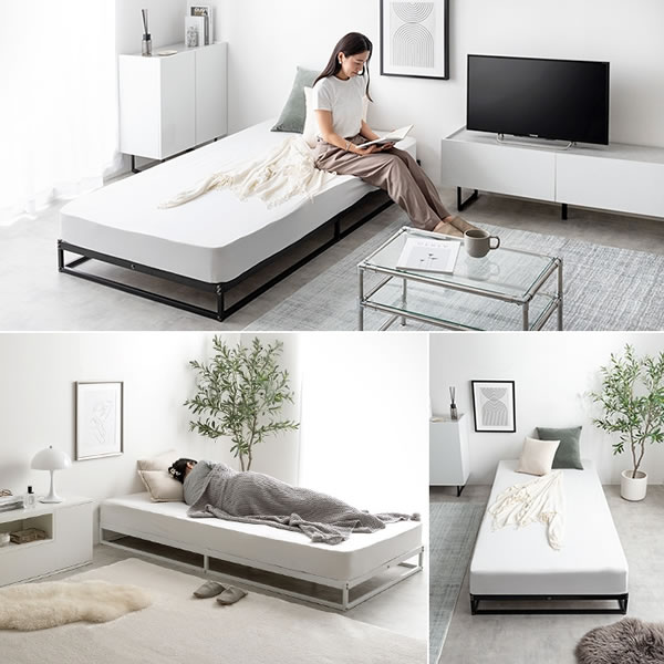 シンプルパイプ＆すのこローベッド【Gianni】を通販で激安販売