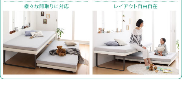 親子・兄弟で使える二段ベッド Bene&Chicを通販で激安販売