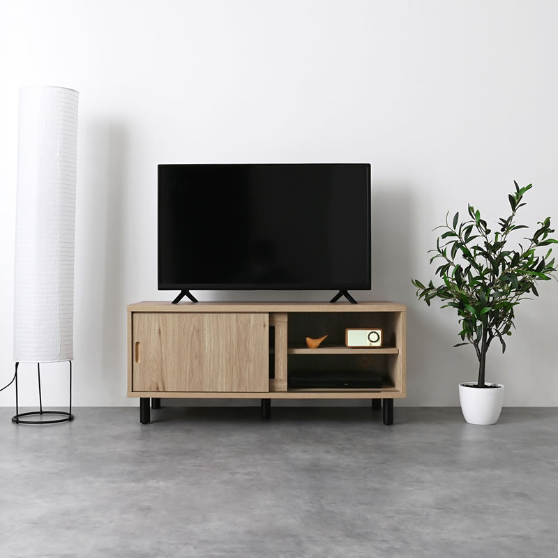 縦格子 ローボード 幅90cm テレビ台 和モダン ナチュラル TVボード