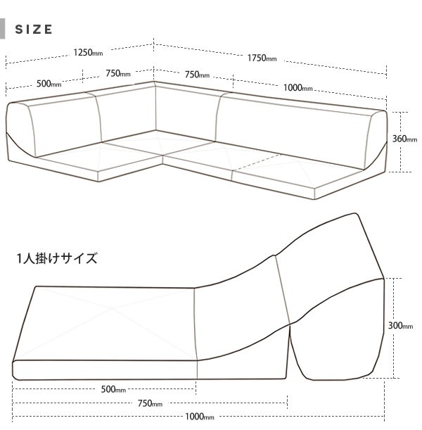 ローソファー 和楽のIMONIA カバーリング コーナー3点 ローソファー セット 日本製  ソファ l字 ソファー｜bed-tsuhan｜02